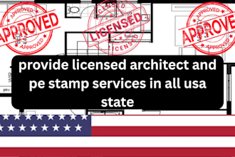 prepare complete building blueprints and mep with professional stamp