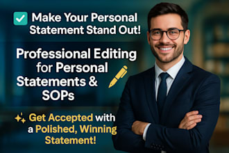 professionally edit your personal statement or statement of purpose