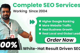 do full SEO on page, technical, off page for top rankings