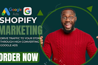 shopify marketing expert, google ads setup and high converting campaigns