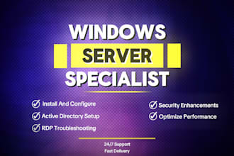 fix windows server, active directory, dns, and rdp issues remotely