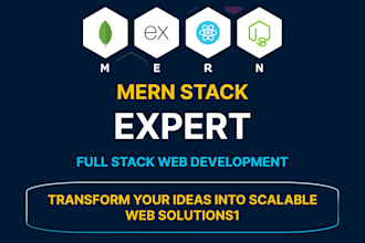mern stack developer for full stack web app and rest API development
