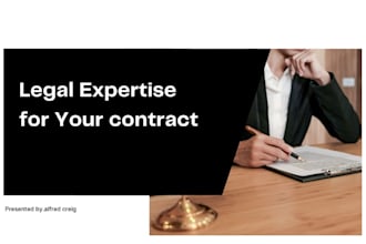write legal contracts, legal documents and legal letters