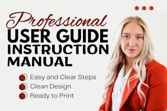 create professional user guides, instruction manuals, product handbook, booklet