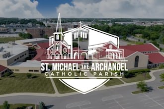 design modern christian catholic church logo for heritage, parish or diocese