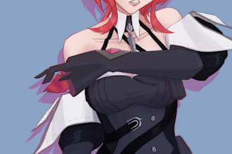 create your oc and anime character in my art style