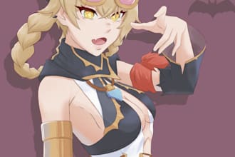 create your oc and anime character in my art style
