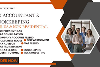 be your UK accountant, do UK company accounts,  UK vat filing and UK tax filing