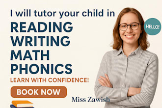 be your kids tutor for math, english and science
