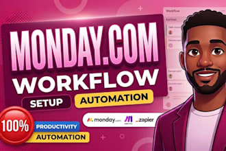 setup monday CRM make com automations dashboard monday com workflow integration