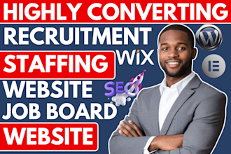 build a responsive recruitment website, staffing website, job board website
