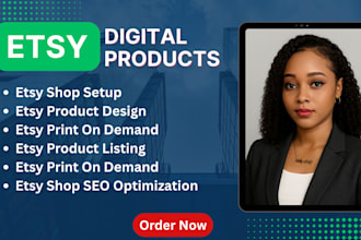design etsy digital planner, hyperlinked planner, and optimize with etsy SEO