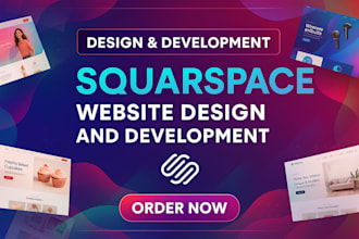 design and develop a website on squarespace