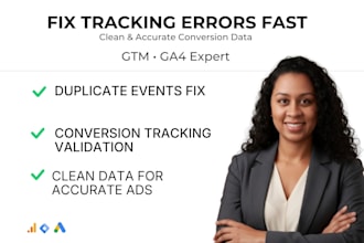 fix your GTM and google analytics tracking issues
