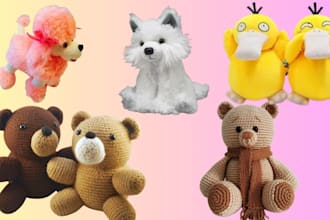 create your crochet plushies with soft yarn