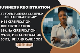 get your business sba, wosb, mbe, dbe, hubzone, and 8a certified