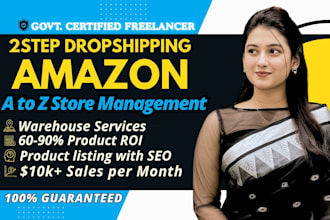 do amazon fbm 2 step dropshipping full store managemnent