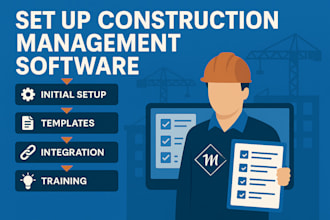 set up construction management software