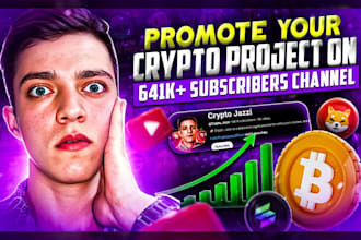 promote your crypto or exchange on my youtube channel