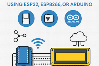 build custom iot projects using esp32, esp8266, or arduino