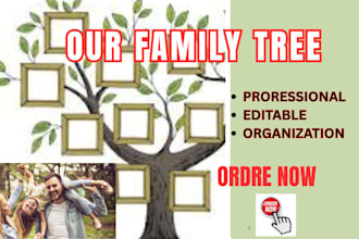 design your organization chart or genealogy family tree