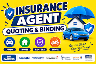 handle insurance quoting and policy binding as an insurance agent