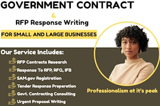 write winning response to rfp, government contract proposal, bids, tender, grant