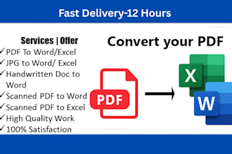 recreate locked PDF to editable word file