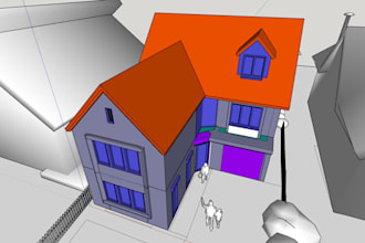 model your house or building in 3d sketchup