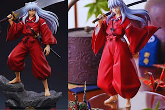 print and paint 3d anime figure 3d anime character action figure 3d toy figure