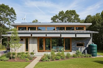 design passive house plan, net zero, site plan, energy efficient home for permit