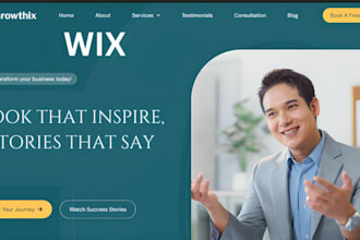 build wix author website ebook website children book author blog website