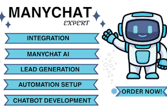 be your manychat expert for manychat automation chatbot expert for many chat