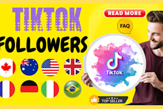 give you 1000 real tiktok followers
