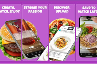 design high converting app screenshots for app store and google play, app video