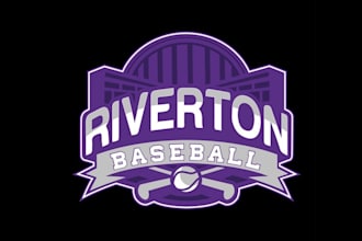 design monogram youth baseball team new logo