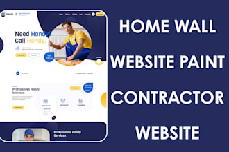 design a modern home wall paint contractor website