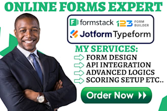 design pixel perfect forms using formstack typeform 123formbuilder jotform quiz