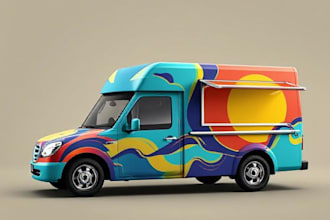 design a vehicle wrap, car wrap, food truck wrap  wrap design