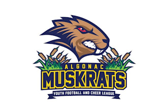 design modern youth football and cheer league logo