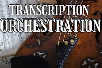 create perfect orchestral music transcription, piano chord chart and full score