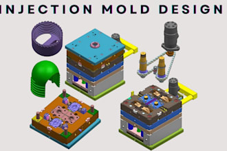 design plastic injection mold dfm moldflow analysis 3d cad for manufacturing