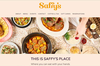 design squarespace restaurant website family fast food buffet restaurant website
