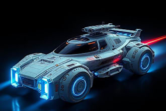 design a spaceship, sci fi illustration and sci fi art