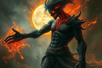create dark art, surreal digital art and anything