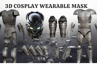 3d cosplay armor wearable armor character armor for stl files for 3d printing