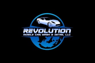 design high quality mobile car wash detail logo