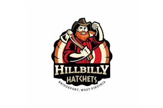design unique themed axe throwing business logo