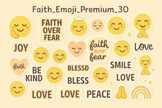 faith emoji stickers for whatsapp and telegram