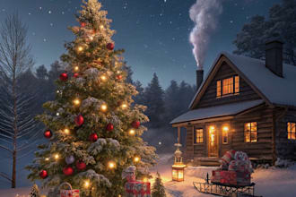 create personalized christmas illustration for you
